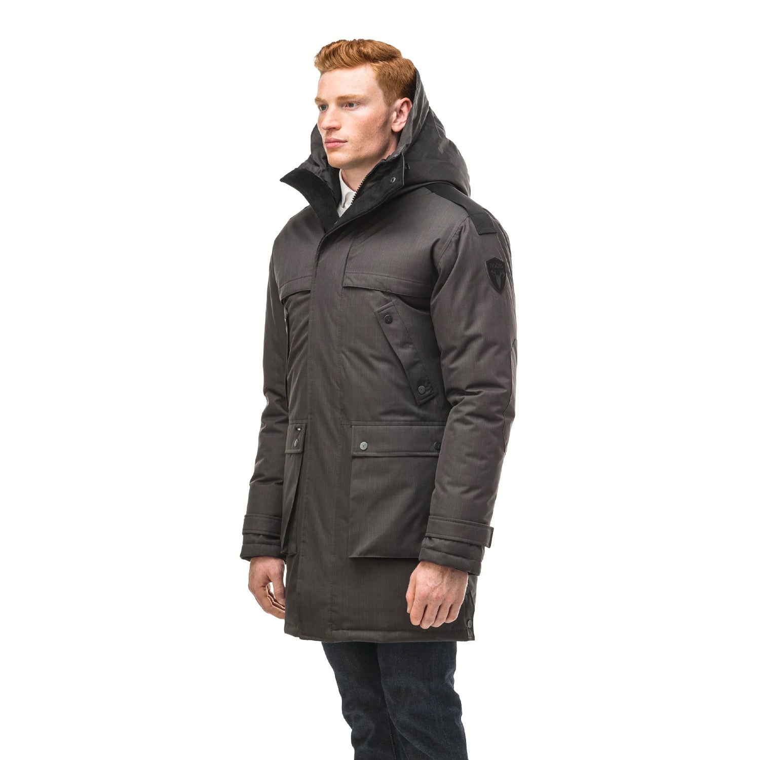 Special Offer Men’s Nobis Yatesy-NF Long Parka Steel Grey